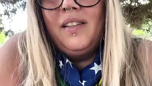 Brazilian BBW MILF Goddess Smoking Ritual in Nature
