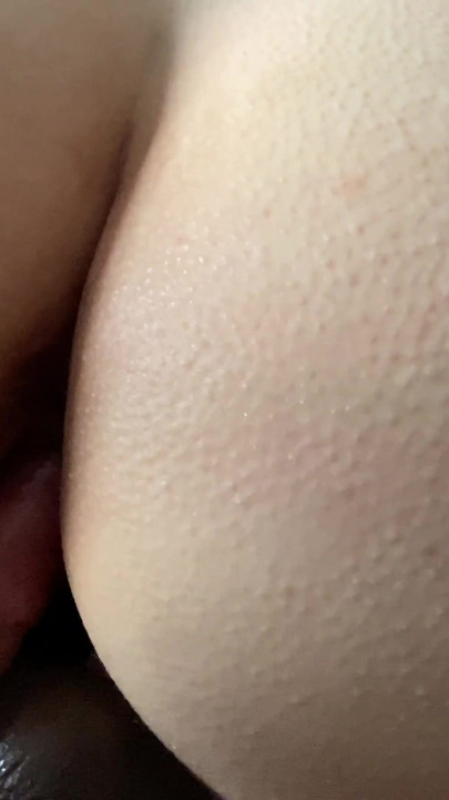 Unforgettable moment from "Wife trying DVP Creampie with Black toy"