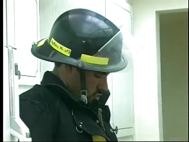 Fireman fucks gay police officer's ass