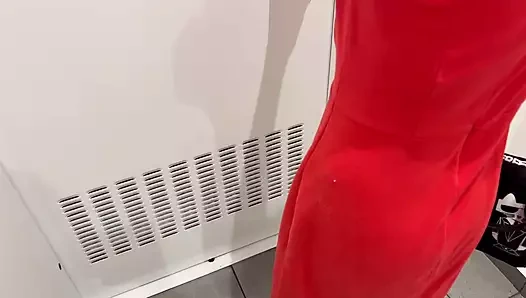 Risky sex in a public men's toilet with a cute blonde girl. She squirted all over the floor and we almost got caught.