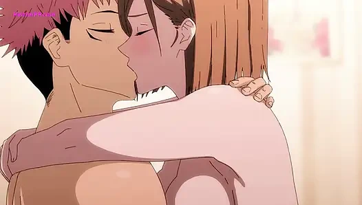 Yuji'nin yarağı ilk darbede Nobara'nın g noktasını buldu - bullseye