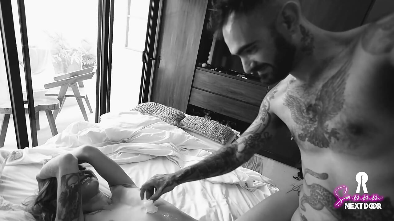 He wakes me up with his ROCK HARD cock