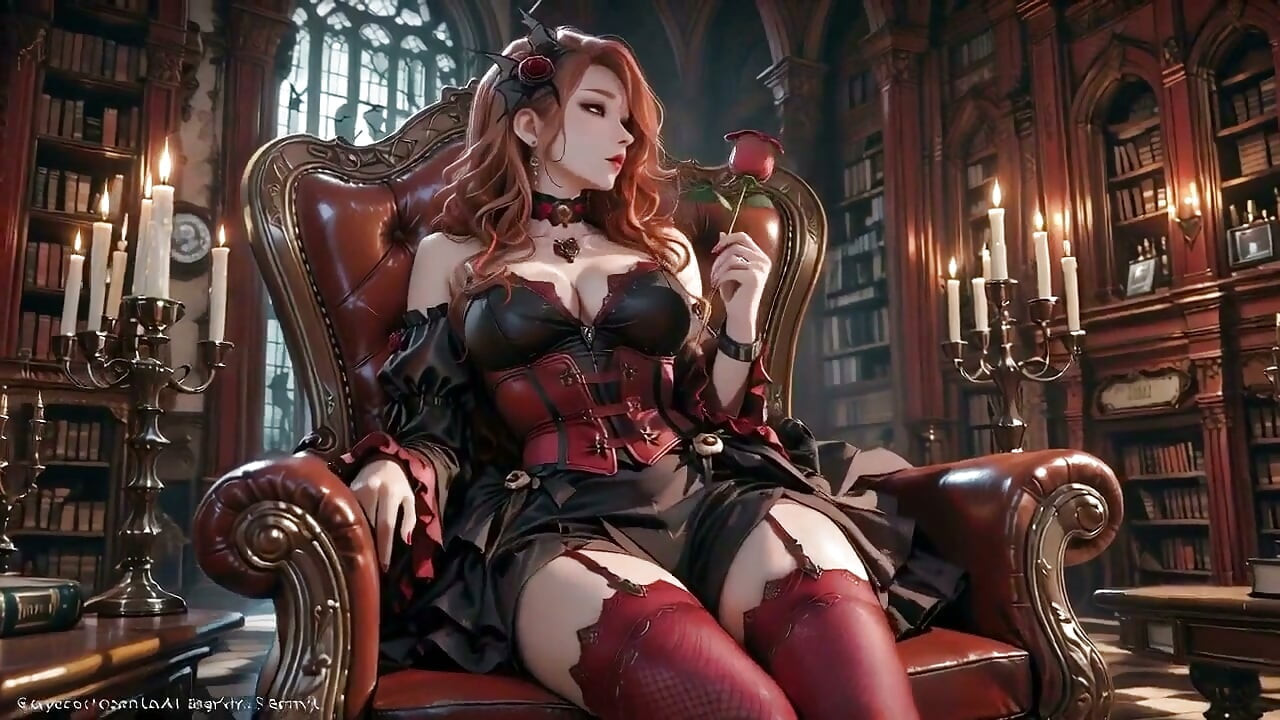 Goth königin trifft blonde göttin! ein sahniges weißes fest in einem üppigen schlafzimmer