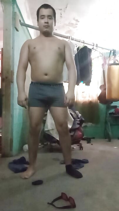 Jesus in boxer pulling his penis 179