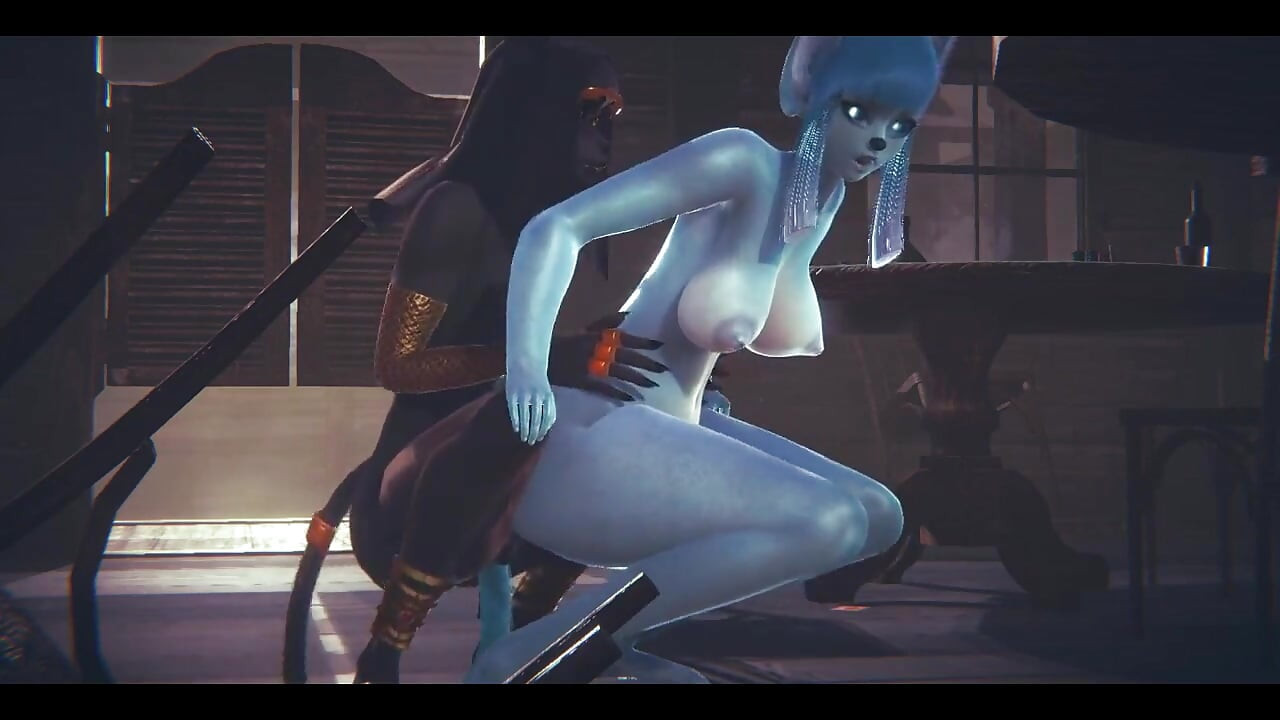 Furry Hentai Pokemon - Glaceon Hardsex with Anubis the Dog - Japanese Asian Manga Anime Film Game Porn