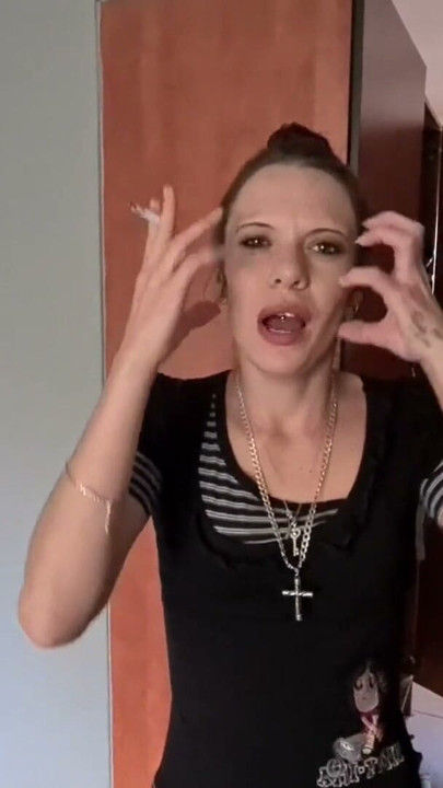 Skinny girl degrading boyfriend for wearing her clothes | Clip 1
