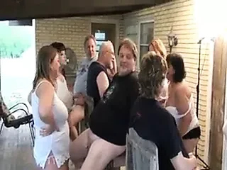 Mature BBW Sluts Sucking Cock in Group Fun