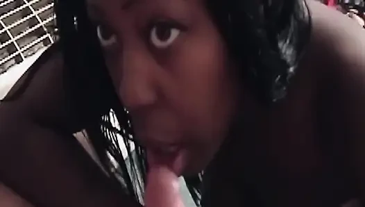 Mature MILF Sloppily Sucks Thick Cock Deep