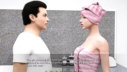 Moving Down. Wife Sucks Her Husband's Cock, Unexpected Facial Cumshot ep.8