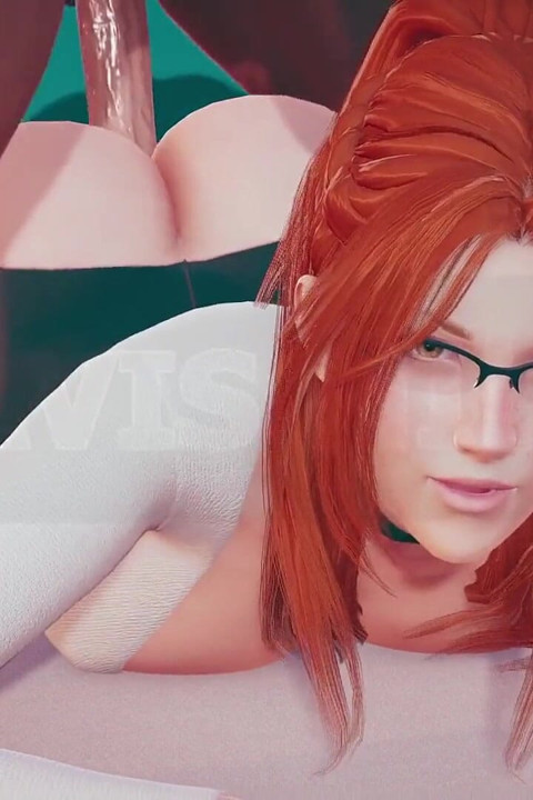 Thicc Redhead Professor Crawls Into Your Office Fantasy Glasses on, Shirt Tight, Attitude Naughty