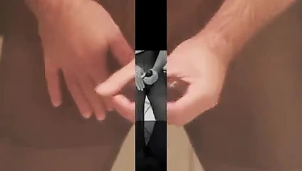 Geil in Nylons Cumshots unter der Dusche
