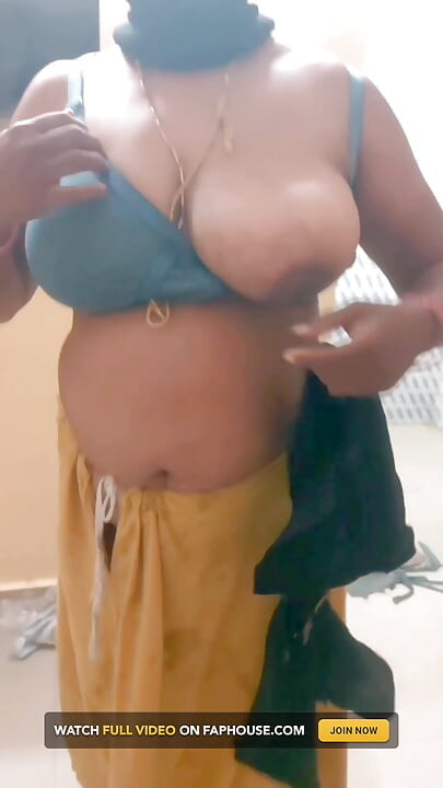 Desi Tamil BBW Wife Maya Post Sex Nude Bathroom Wash & Slow Saree Dressing Tease While Cuck Films