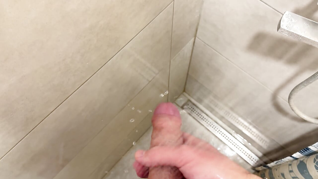 Close Up Bathroom Cumshot