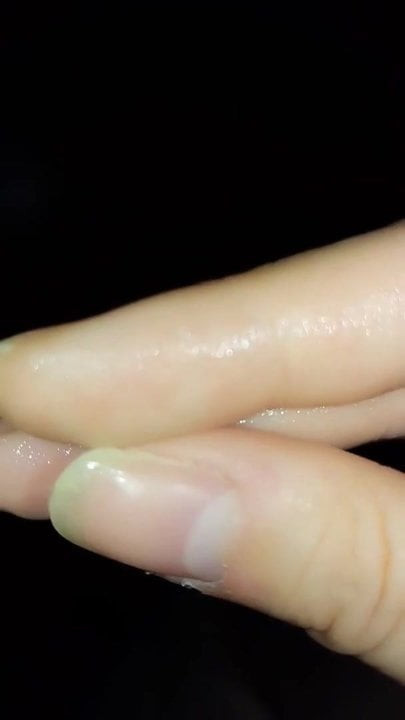 sticky fingers from masturbation