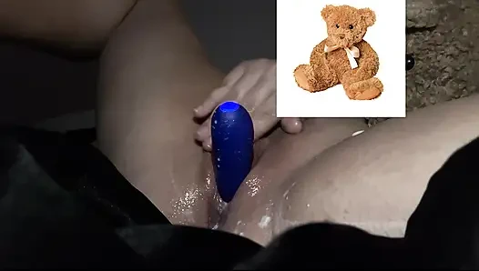 MY KINKY ARAB GIRL MASTUBATES WITH VIBRATOR & MY CUM ALL OVER HER CURVY BODY-  AMATEUR ARABIAN SNOWWHITE