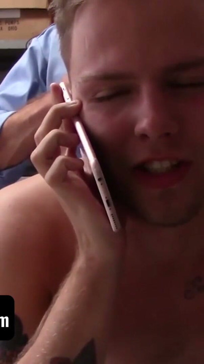 YoungPerps - Loss Prevention Officer Pierce Hartman Drills Dumb Stealing Boy And Cums On His Balls | Clip 2
