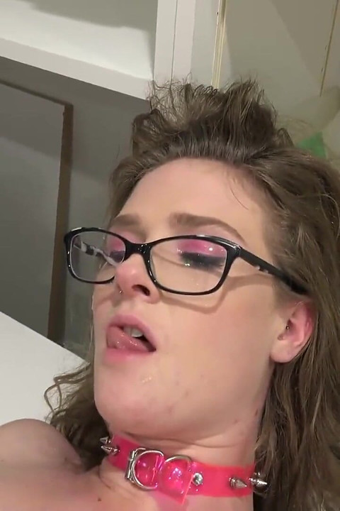Ashley Lane gets bored at the office and fucks random guy at her desk