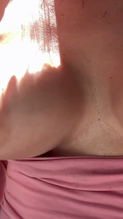 Big boobs bouncing session Outdoor and Smoking Fetish cigarettes | Clip 1