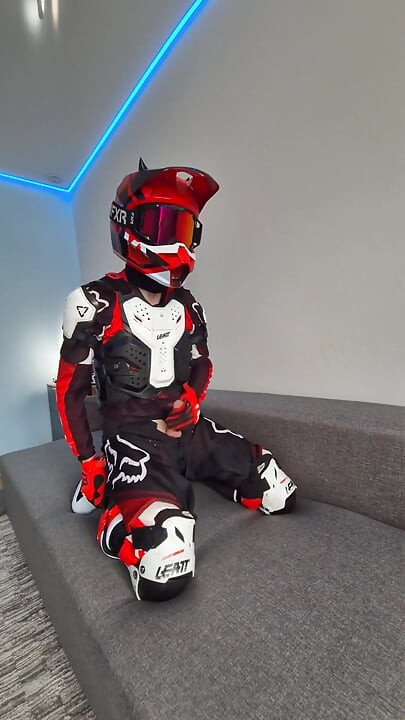 A Very Excited Biker Marked His New Fox Boots