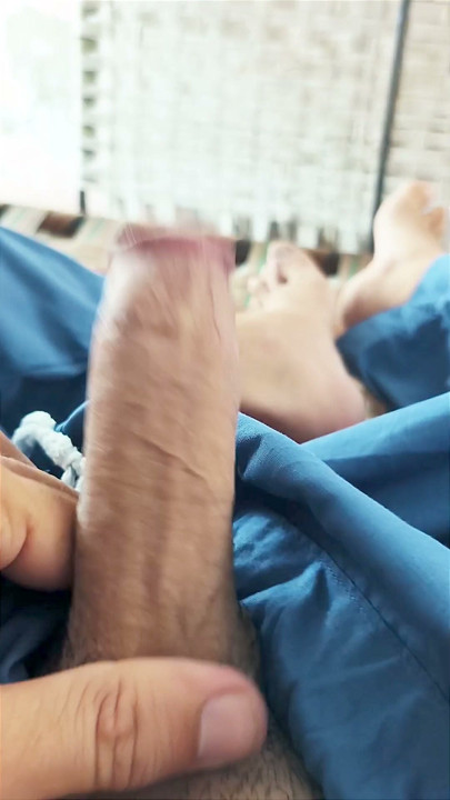 The boy moving his penis