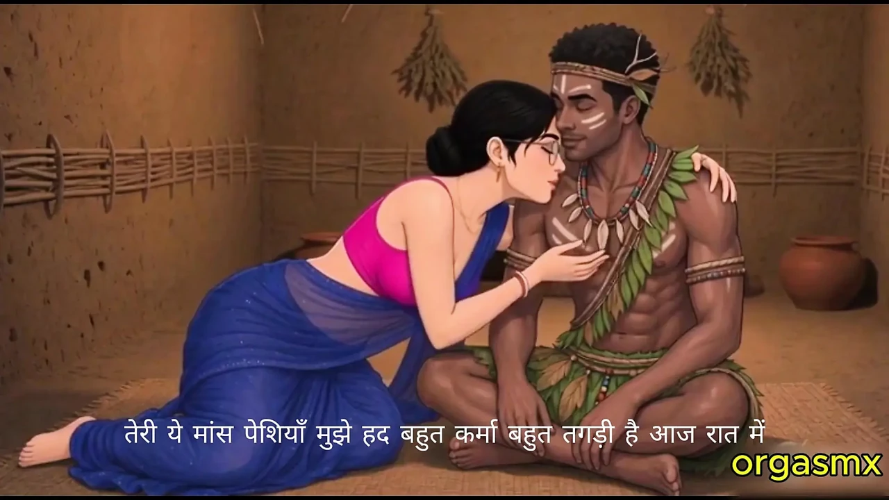 Desi Mature Beauty Meets Tribal Stud at Adivashi Festival - Ai Generated