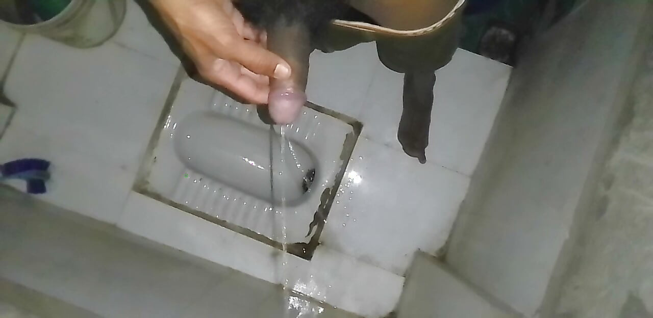 Pee Bathroom Black Big Cock Indian Man