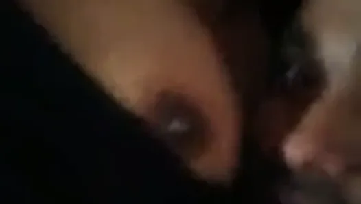 Indian couple kissing and licking pussy