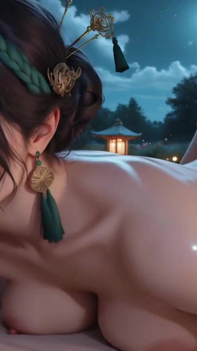 Kimono sex with those big tits is so hot - AI | Clip 2