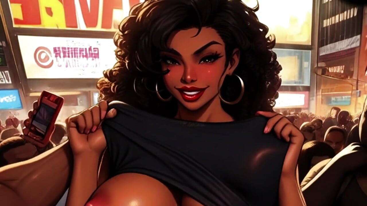 Big Titty Tifa uwielbia ssie czarny kutas w pikantnych toonach: Tifa In A Mosh Pit