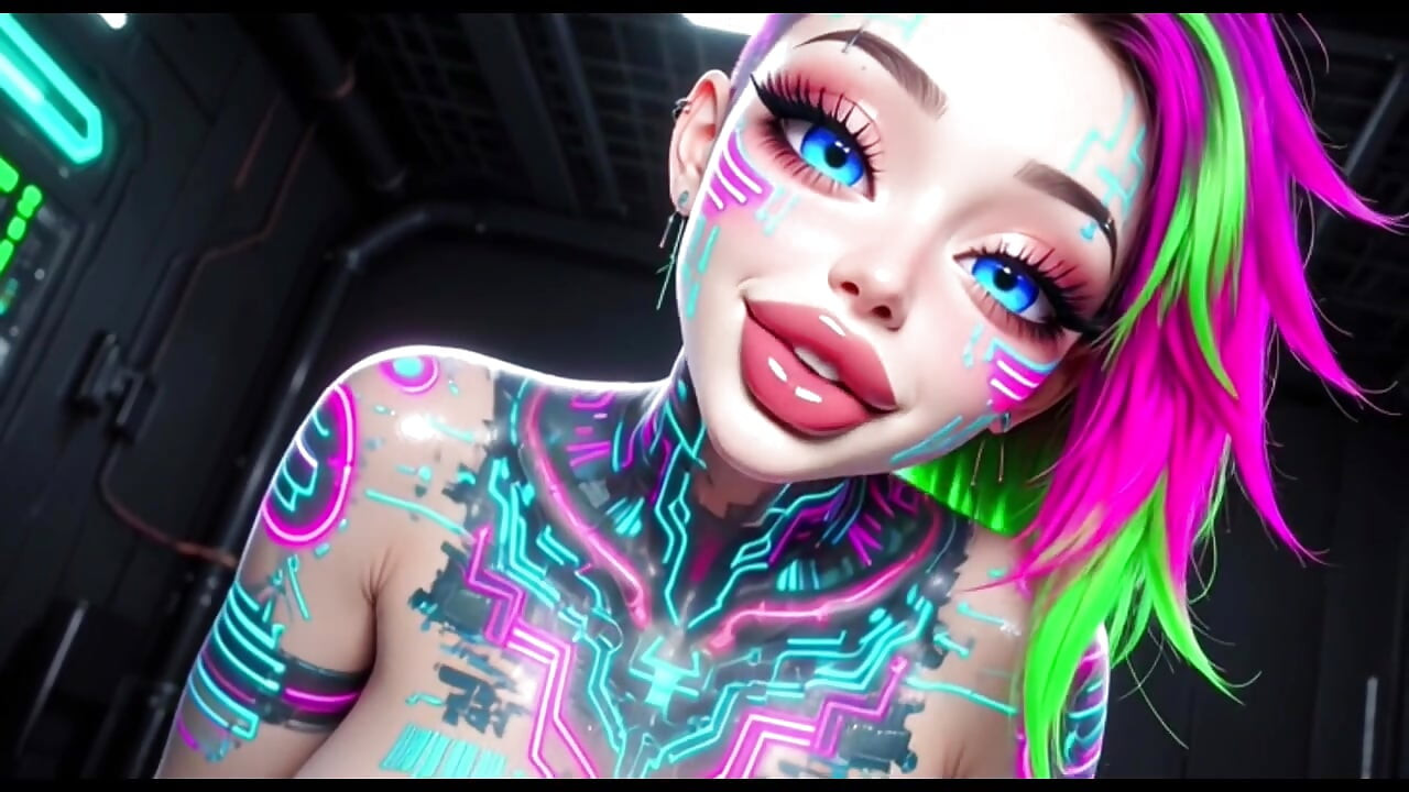 Linda charla sexy y tetas, Animación Ai