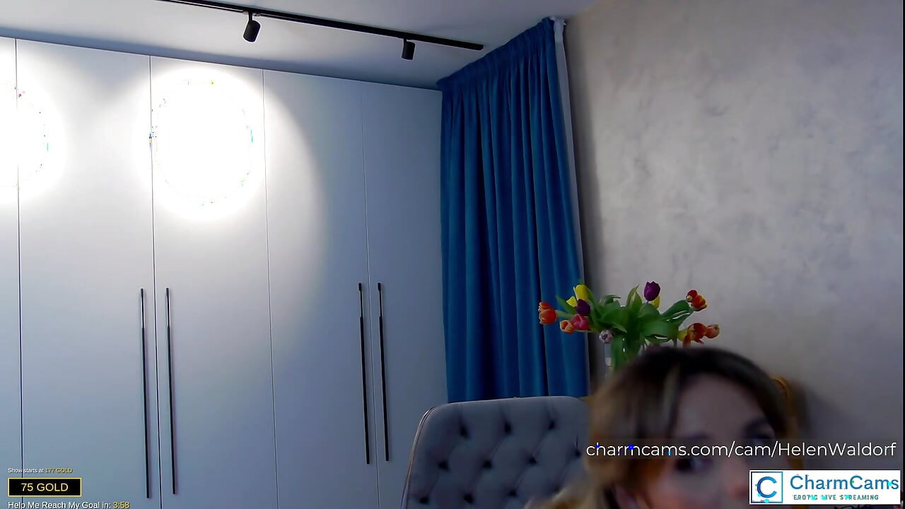 HelenWaldorf Naked with Bra - Teasing in Bed with Hard Nipples and Intense Vibrations