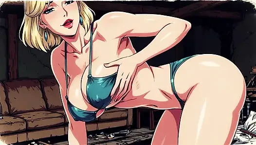 İri göğüslü orta yaşlı seksi kadınlar bikinilerle azdırıyor