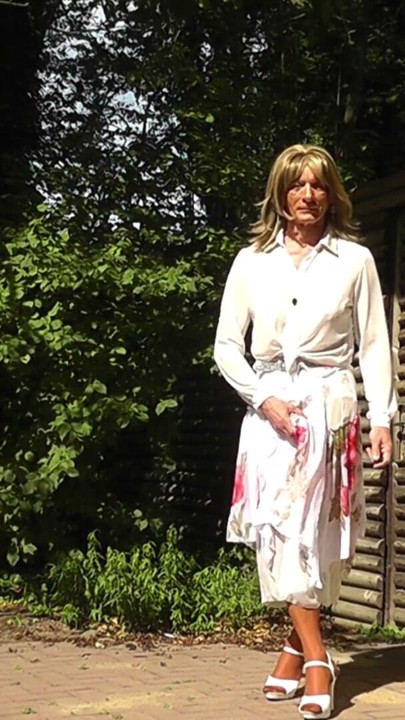 Wanking In Wet & Sheer Skirts | Clip 1