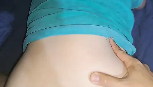 My little stepsister gets Sexy for her Hubby but I get there first