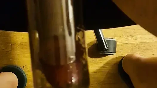 Pompa ve ses çalma seansı -- yumuşak silikon çubuklar