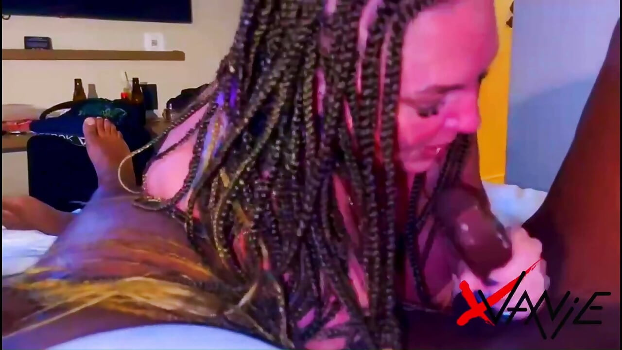 Horny Cougar From Canada Get Passed Around by Two Studs in Jamaica
