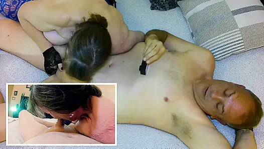 Granny Carmen's Blue Angel Stripper Suck, Lick & Fuck! 72323fap