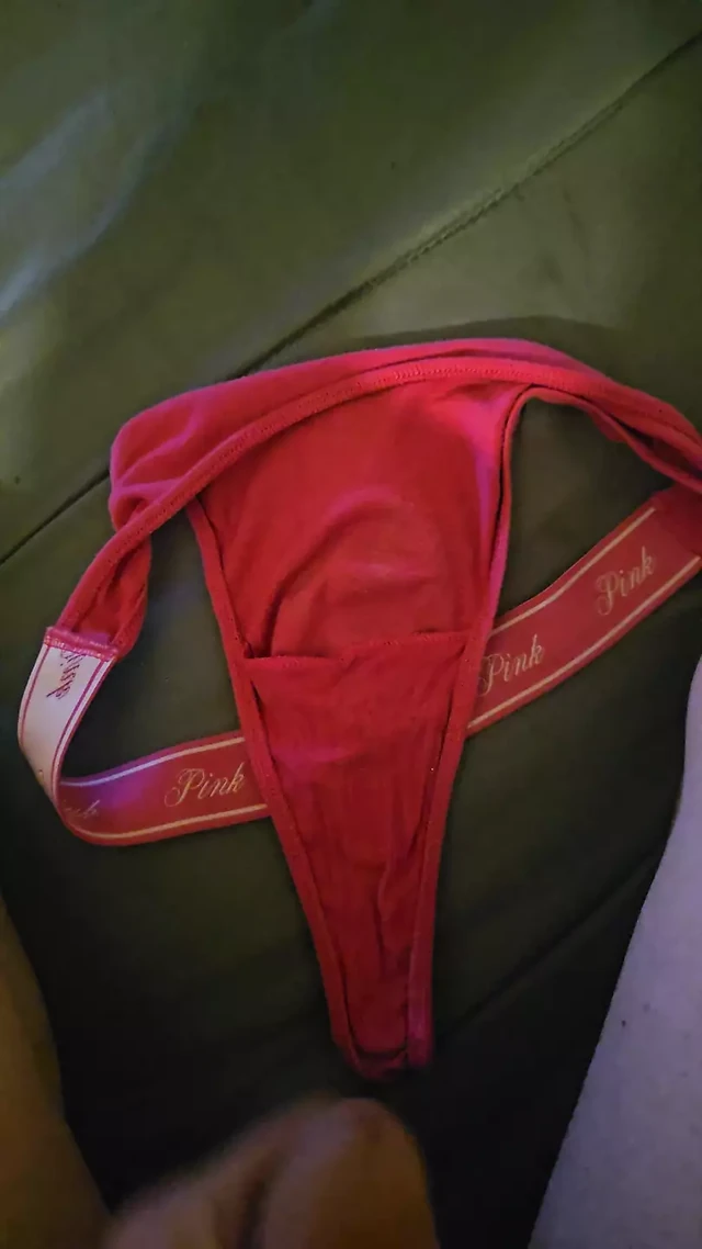 Cum in stepsis red thong