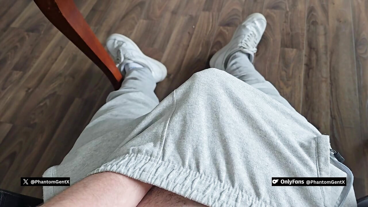 German Daddy Post Workout – Hairy Muscle in Grey Sweatpants - PhantomGentX