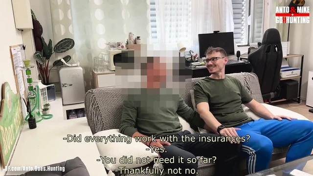 The Straight Married Broker Gets Rimmed by Mike and Face-fucks Him