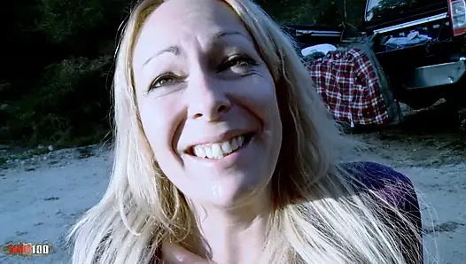 Fist fucking and sodomy in the pick up truck with Spanish Milf Tamara Dix