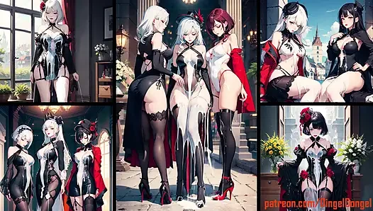 Kapitel 2: heißer Anime, Hentai, Manga-Girls komplett mit sperma bedeckt