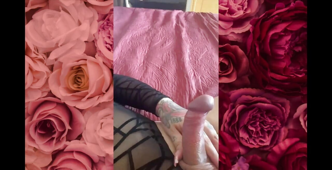 Masturbating and enjoying delicious