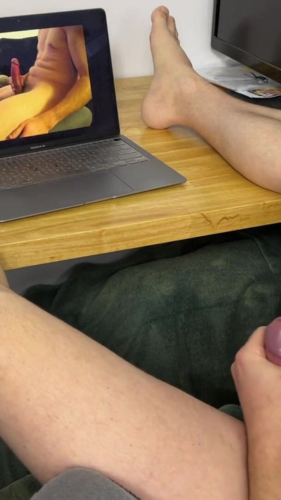 Cumming hard to my own jerk off videos | Clip 1