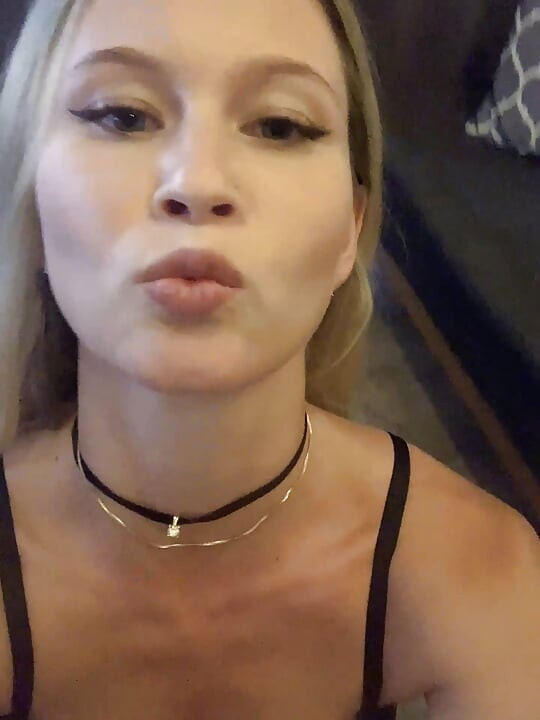 Playing Sports From a Sexy Blonde, Bottom View