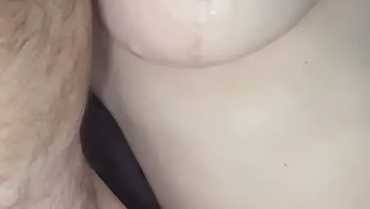 Shooting a Big Load on My Wife’s Boob