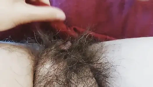 Sangat berbulu, masturbasi POV, masturbasi jari, labia mayora, orgasme mengerang