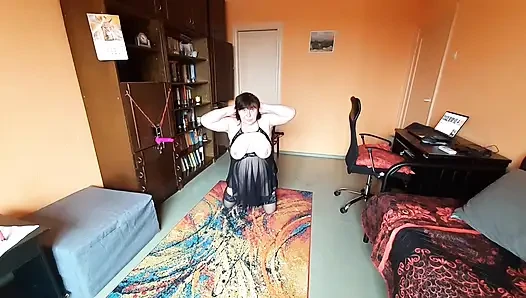 Vitgun si budak seks gemuk melatih kedatangan tuannya, bagian 1.mp4