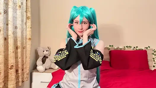 Miku Vocaloid Pixie Tease - Costume Flirt to Hot Dildo & Anal Ride