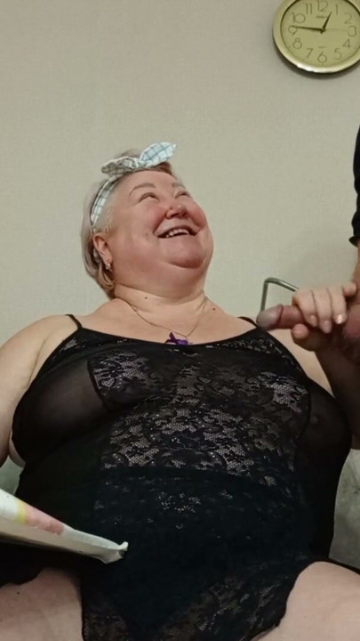 I help my stepmom with English and she gives me a blowjob | Clip 1
